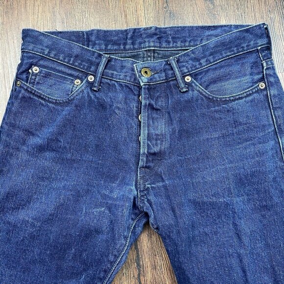 Japan Blue 100% Cote d'Ivoire - Cotton Jeans - Made in Japan Measures 30x26 - Picture 3 of 12